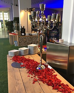die vorbereiteten Dessert-Buffets